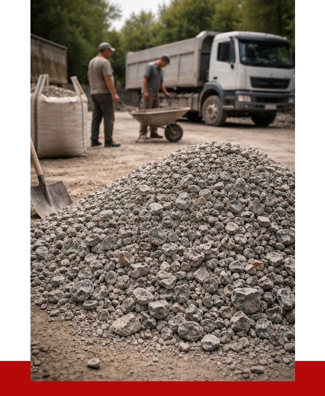 Гранитный щебень фракция 20-40 в Белой Калитве от 3319 руб. ПРОНЕРУДБкл