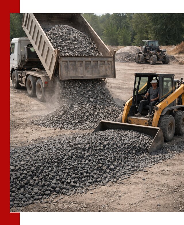 Гранитный щебень фракция 40-70 с доставкой в Белой Калитве