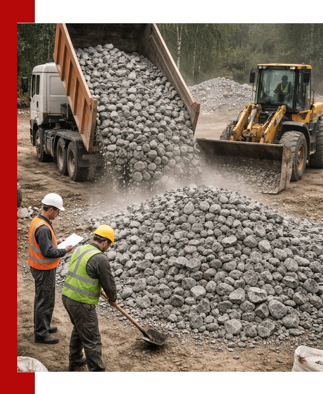 Гранитный щебень фракция 70-150 доставка в Белой Калитве