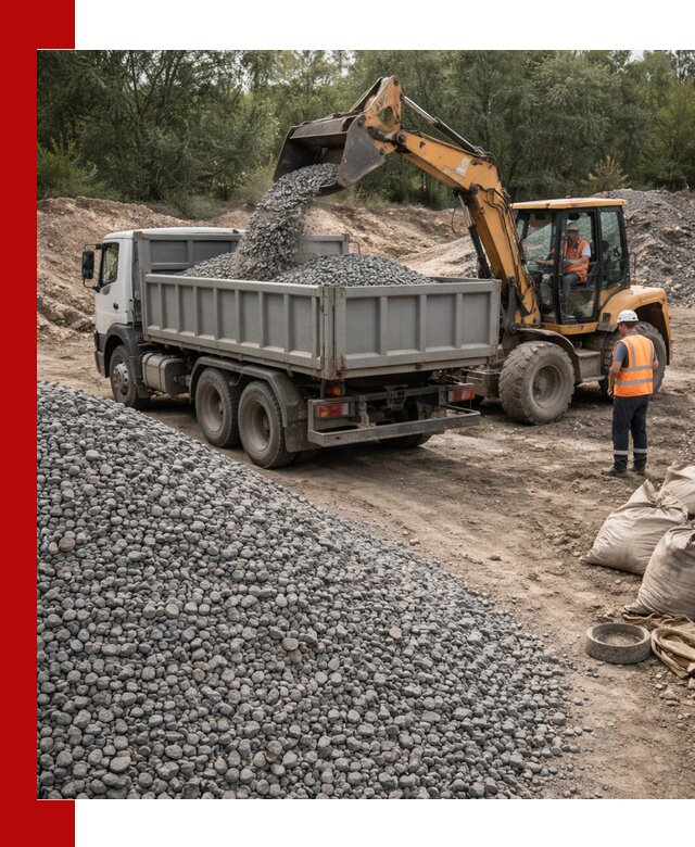Доставка гравийного щебня в Белой Калитве оптом и в розницу