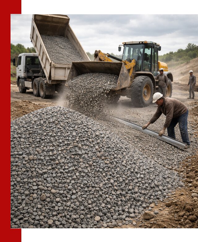 Гравийный щебень фракция 5-20 с доставкой в Белой Калитве