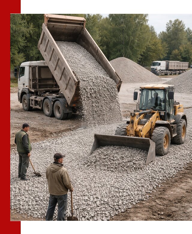 Купить гравийный щебень фракция 20-40 в Белой Калитве с доставкой