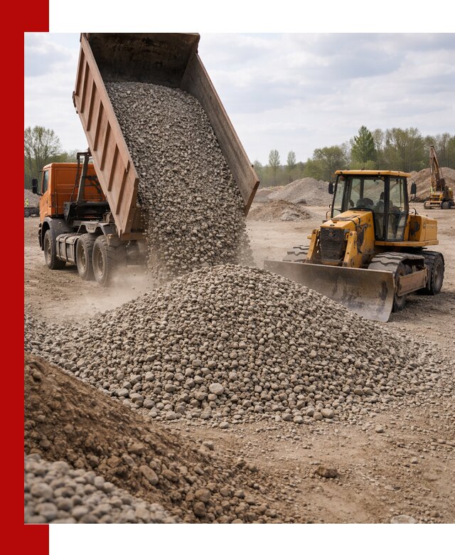Доставка гравийного щебня фракции 40-70 в Белой Калитве