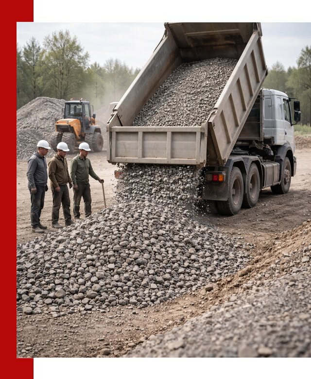Доставка гравийного щебня фракции 70-120 в Белой Калитве
