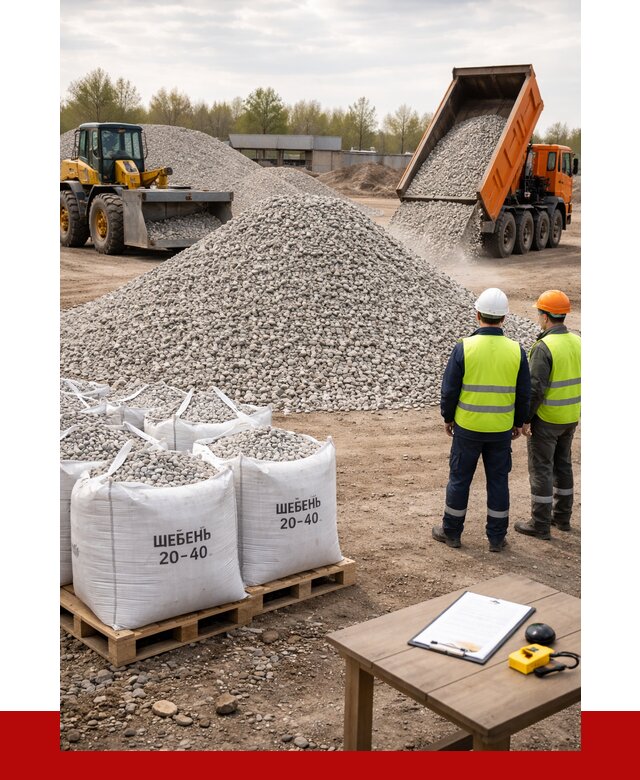 Известняковый щебень 20-40 в Белой Калитве от 2178 р. ПРОНЕРУДБкл