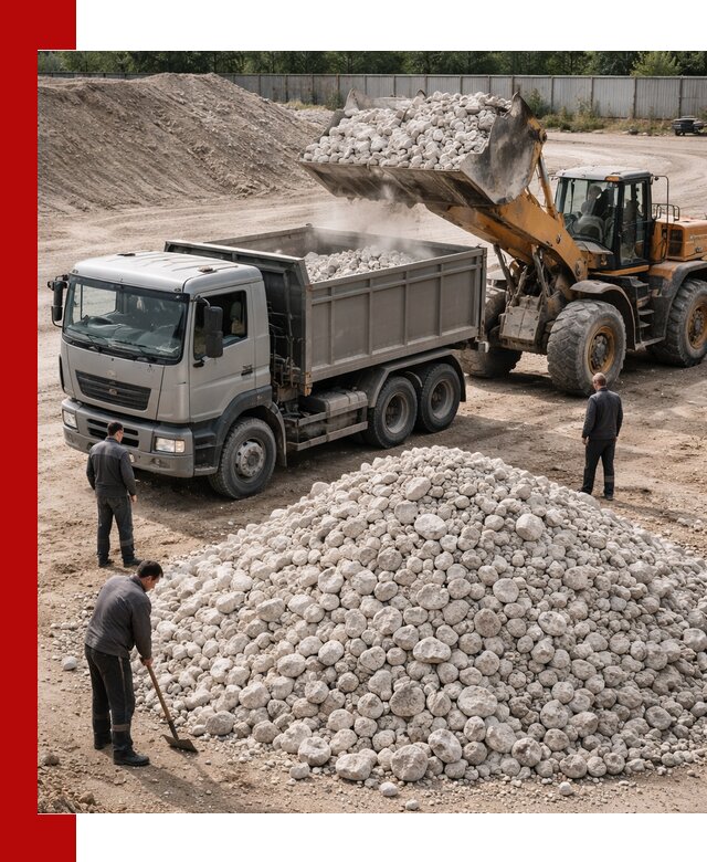 Известняковый щебень фракция 70–150 с доставкой в Белой Калитве