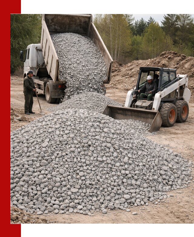 Доставка доломитового щебня в Белой Калитве напрямую от карьера