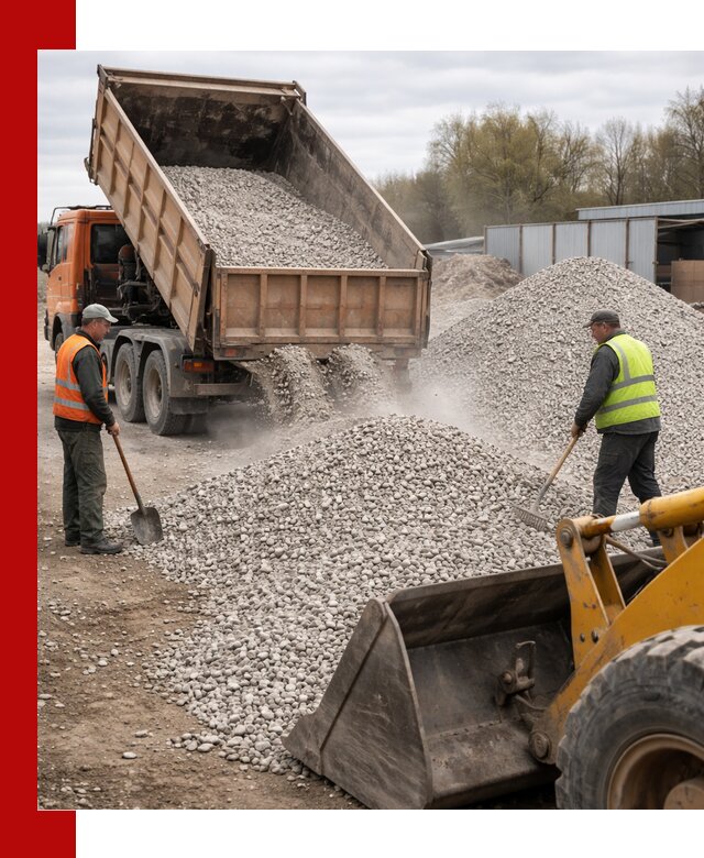 Доломитовый щебень фракции 5-20 с доставкой в Белой Калитве