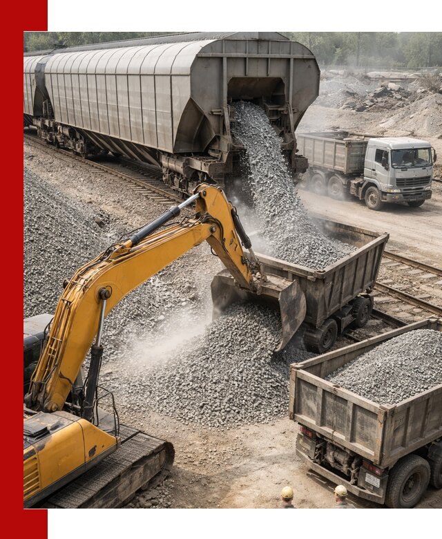 Доставка железнодорожного щебня в Белой Калитве крупными партиями быстрого отгруза