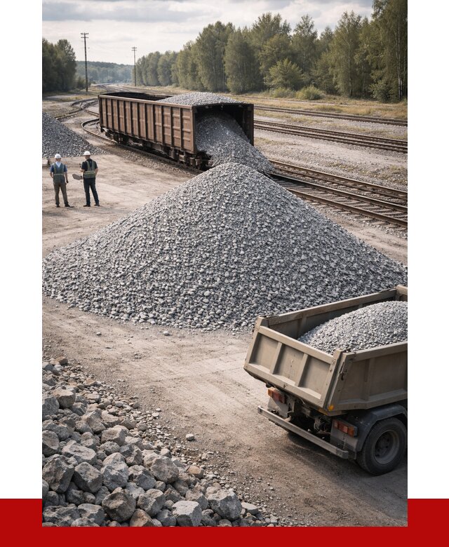 Железнодорожный щебень 20-60 в Белой Калитве от 1763 р. | ПРОНЕРУДБкл