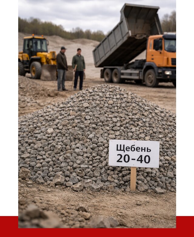 Бетонный щебень фракция 20-40 в Белой Калитве от 2541 р. | ПРОНЕРУДБкл