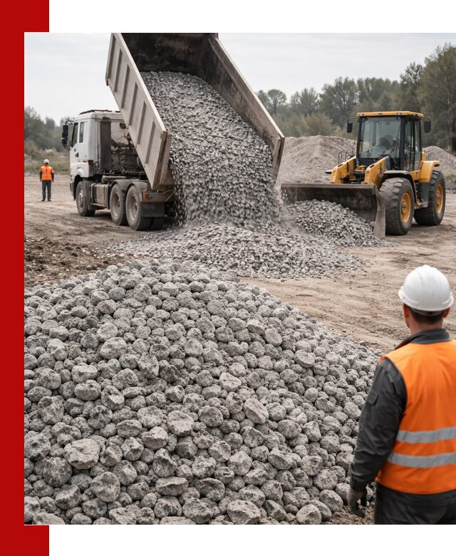 Доставка бетонного щебня фракции 20-40 в Белой Калитве