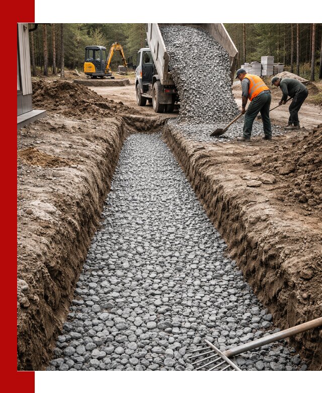 Щебень для дренажа с доставкой в Белой Калитве высокого качества