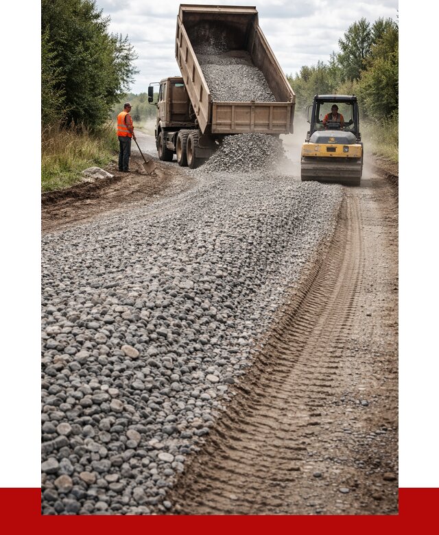 Щебень для отсыпки дороги в Белой Калитве от 2800 р. ПРОНЕРУДБкл