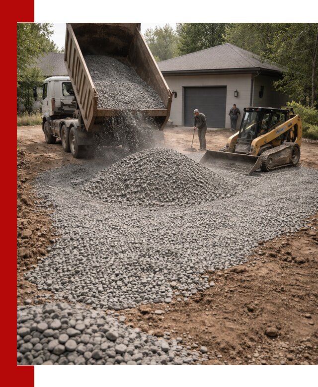 Щебень для парковки в Белой Калитве: доставка и укладка качественного материала