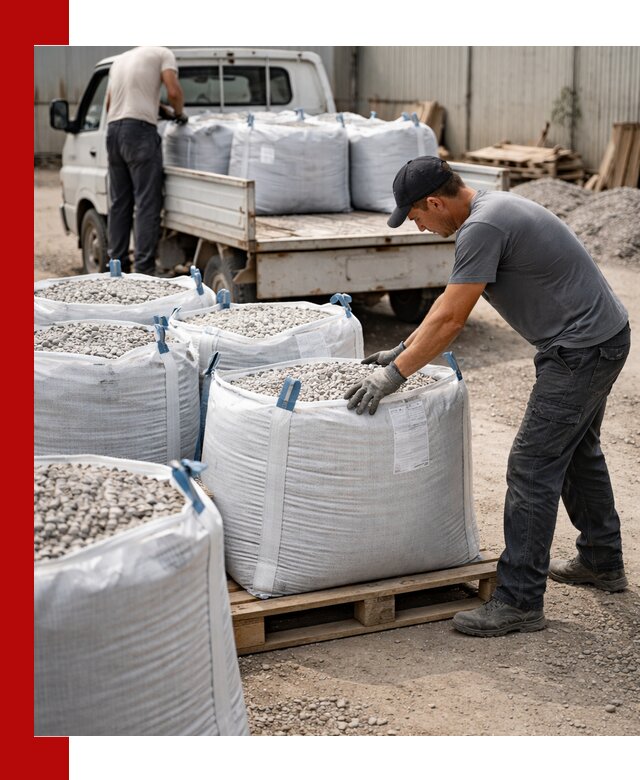 Доставка щебня в мешках по выгодным ценам в Белой Калитве