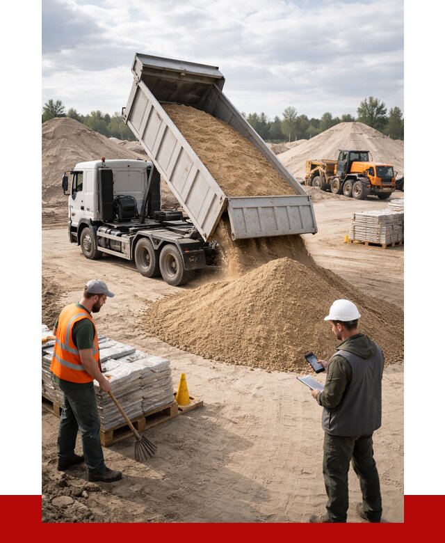 Карьерный песок с доставкой в Белой Калитве от 3734 р. ПРОНЕРУДБкл
