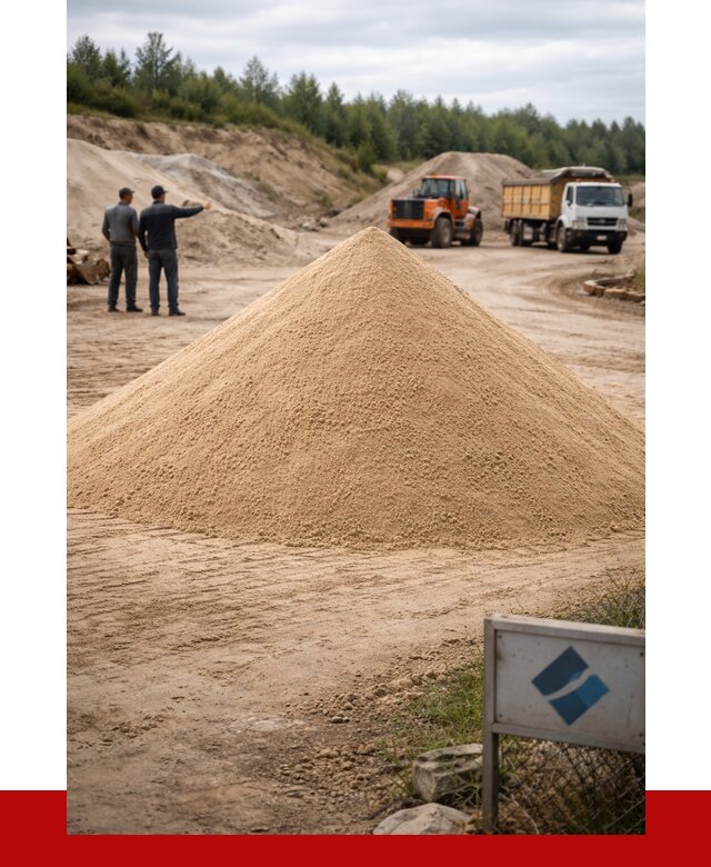 Карьерный песок навалом в Белой Калитве от 1867 р. | ПРОНЕРУДБкл