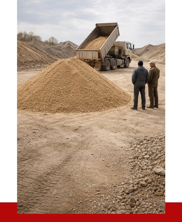 Карьерный песок крупнозернистый в Белой Калитве от 8815 р | ПРОНЕРУДБкл