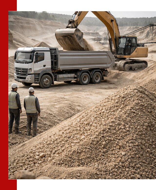 Карьерный крупнозернистый песок с доставкой в Белой Калитве