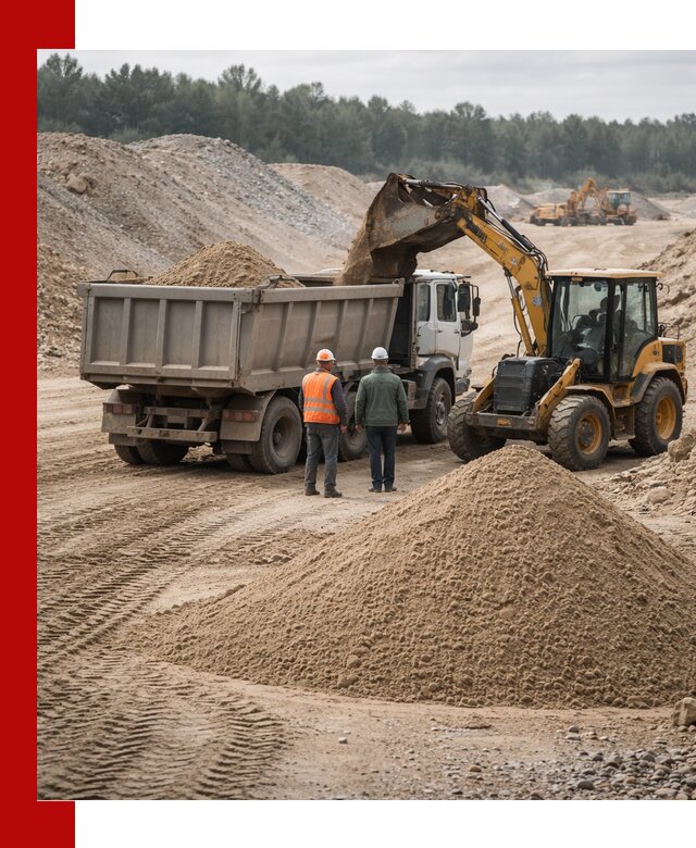 Карьерный среднезернистый песок с доставкой в Белой Калитве