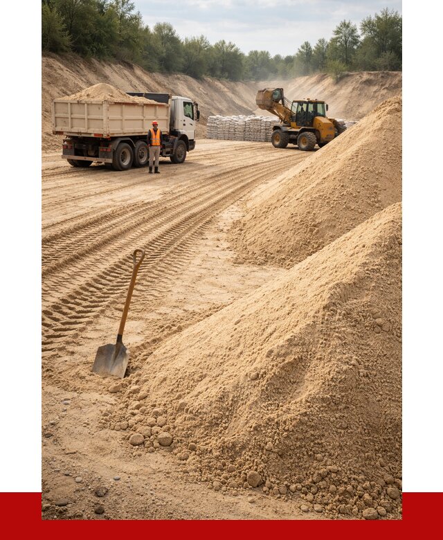 Карьерный песок мелкозернистый в Белой Калитве от 9334 р. | ПРОНЕРУДБкл