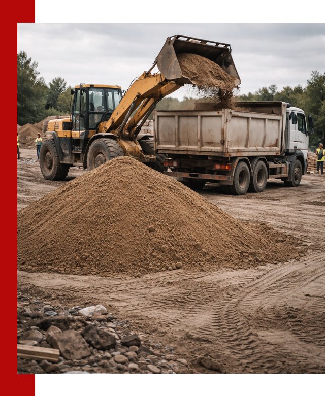 Доставка речного песка навалом в Белой Калитве быстро и выгодно