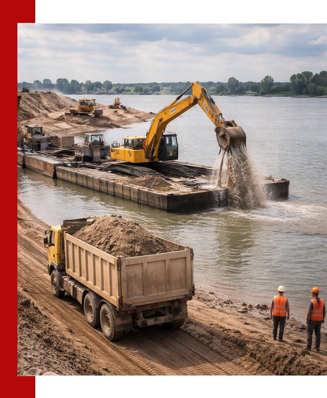 Намывной песок с доставкой в Белой Калитве оптом и в розницу