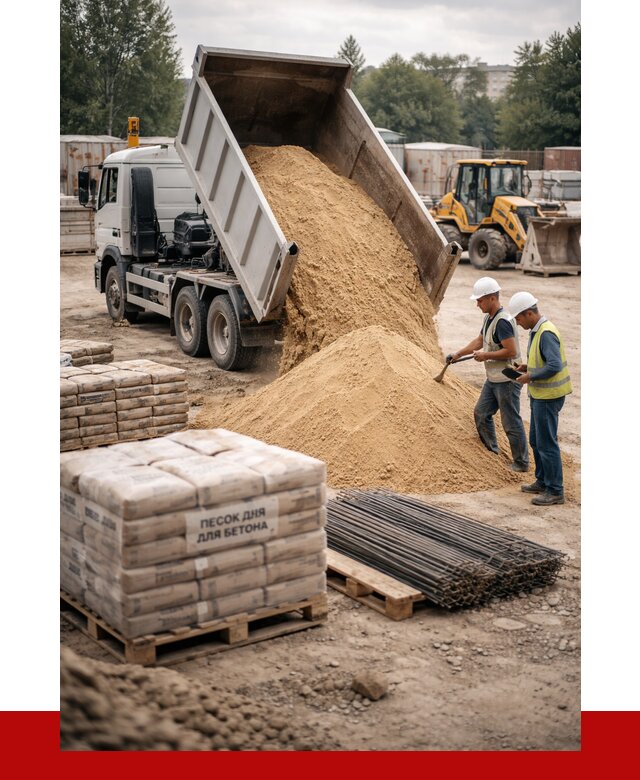 Песок для бетона в Белой Калитве от 2593 р. с доставкой, ПРОНЕРУДБкл