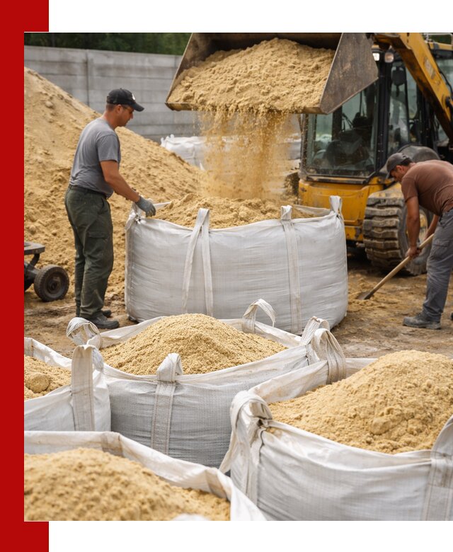 Поставка качественного песка для кладки в Белой Калитве