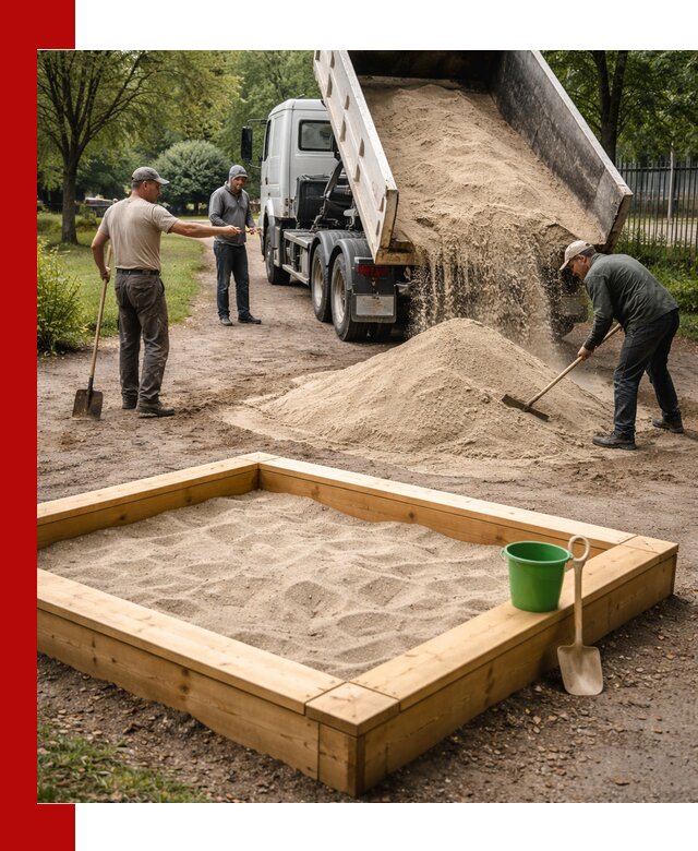 Песок для песочницы с доставкой в Белой Калитве недорого и чистый