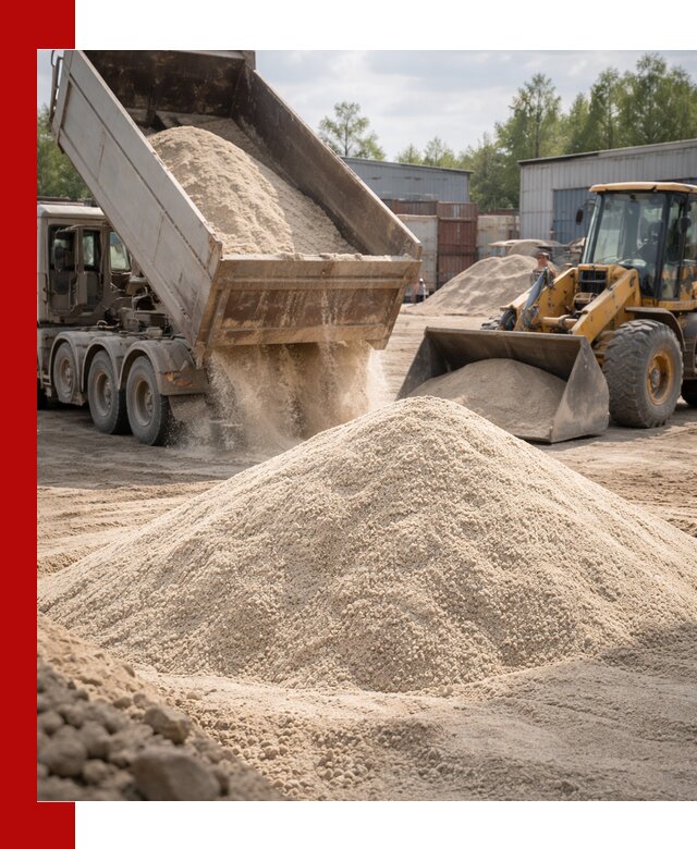 Кварцевый песок с доставкой в Белой Калитве для строительных работ