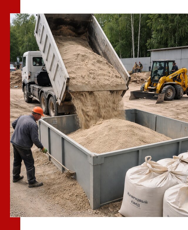 Кварцевый песок для фильтра в Белой Калитве — доставка и качество