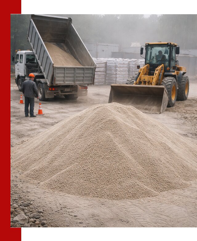 Кварцевый песок фракция 0–8 для стройработ в Белой Калитве