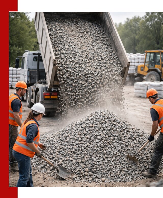 Доставка гравия и камня в Белой Калитве оптом и в розницу