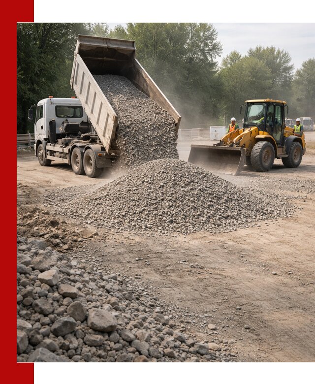 Гравий фракция 5–20 доставка в Белой Калитве оптом и в розницу
