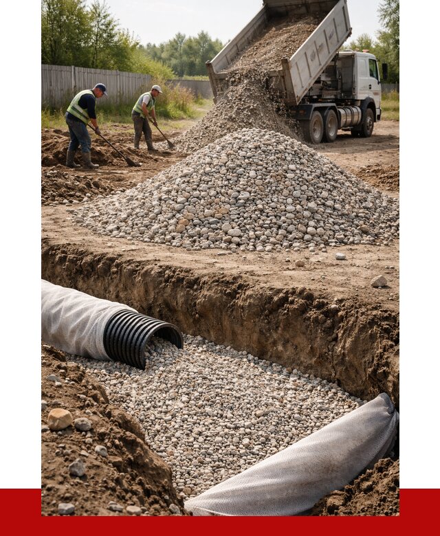 Гравий для дренажа в Белой Калитве от 2282 р., доставка ПРОНЕРУДБкл