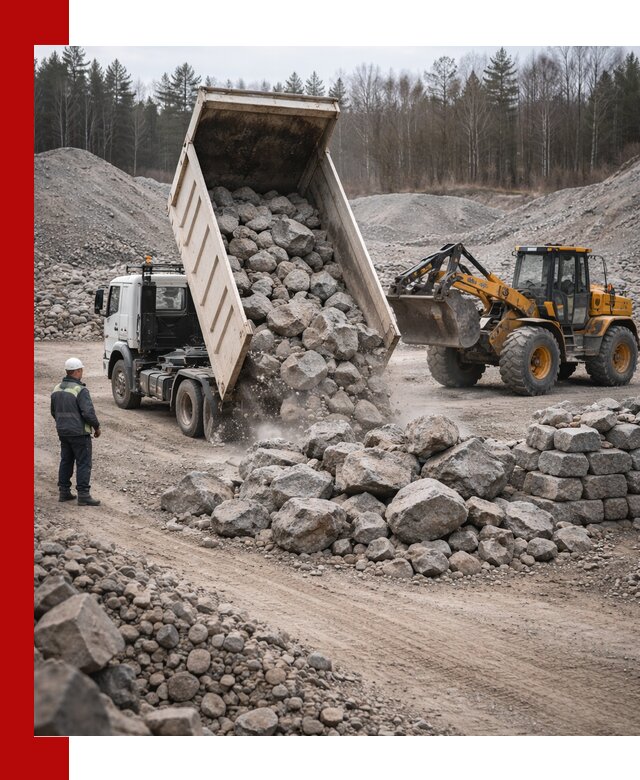 Доставка и продажа бутового гранитного камня в Белой Калитве