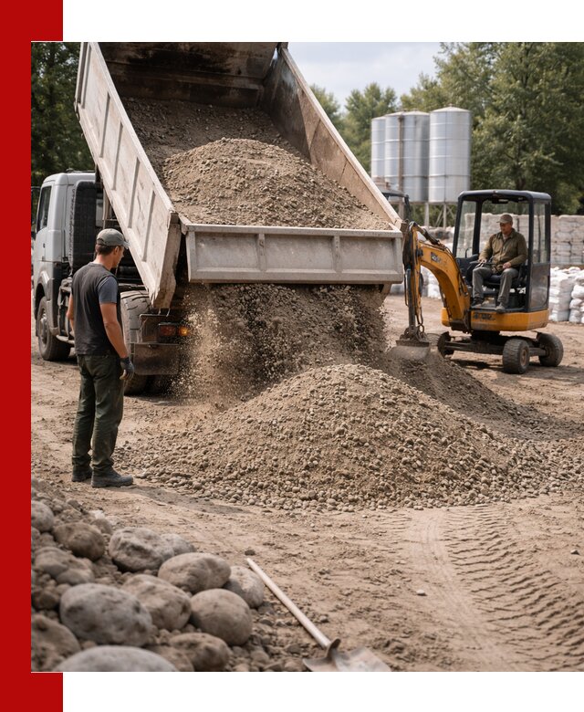 Доставка ПГС С3 в Белой Калитве самосвалами и миксерами