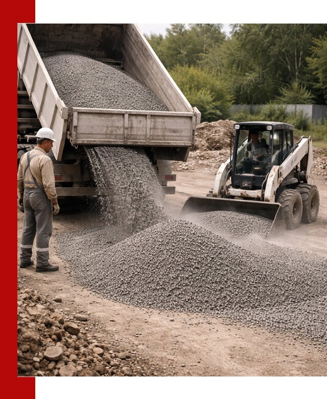 Доставка гравийного отсева 0-5 в Белой Калитве оптом и в розницу