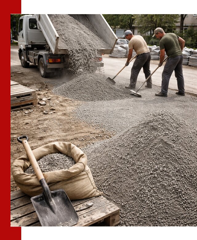 Отсев для тротуарной плитки в Белой Калитве — доставка и укладка