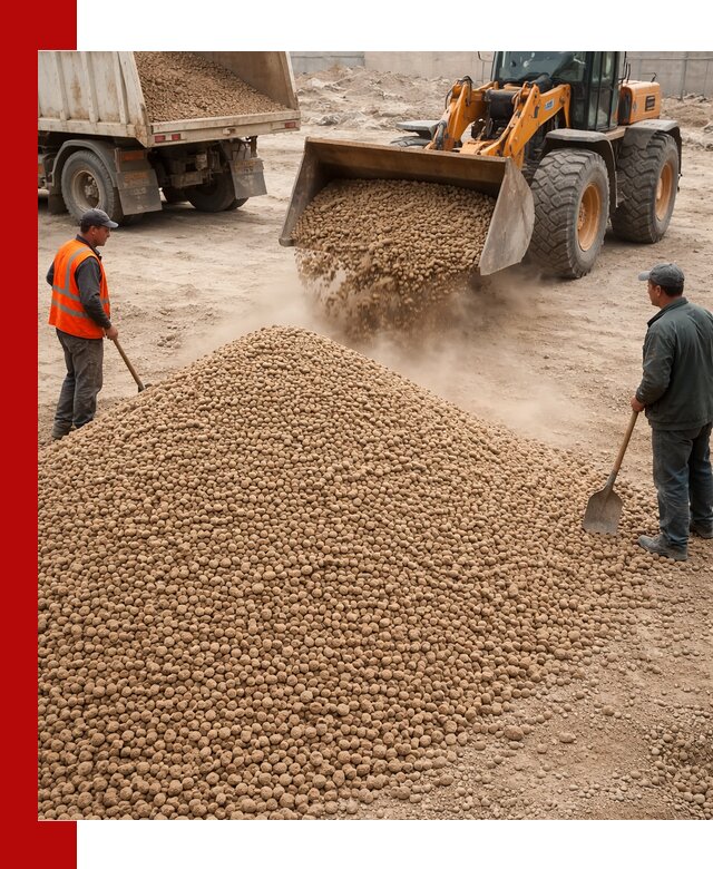 Керамзит фракция 10-20 с доставкой в Белой Калитве