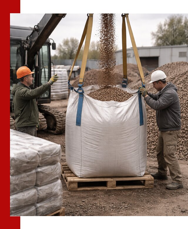 Керамзит в биг-бегах с доставкой в Белой Калитве