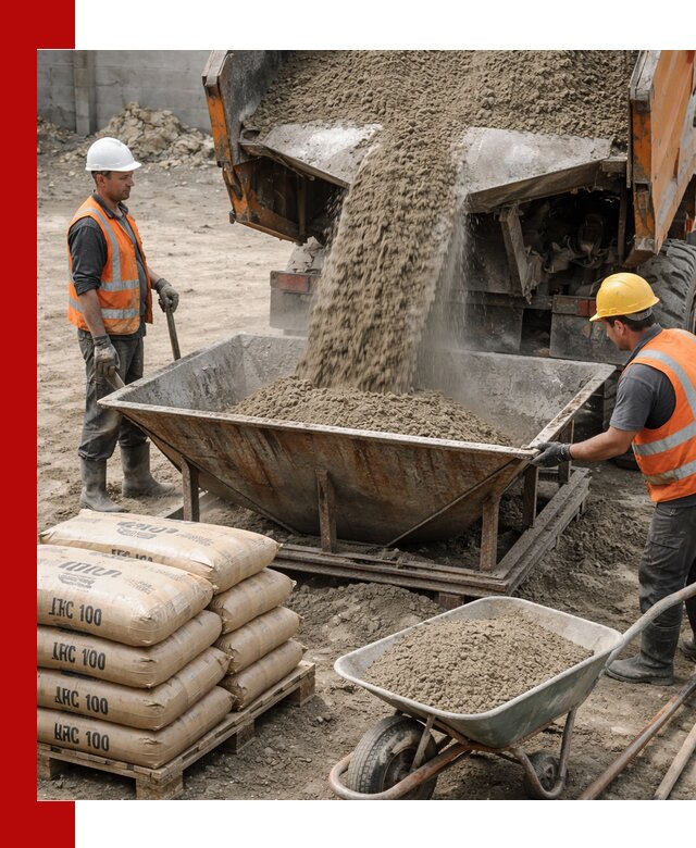 Доставка цементно-песчаной смеси М100 в Белой Калитве