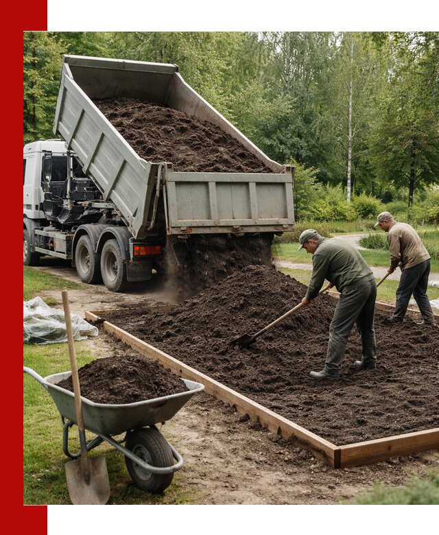 Доставка грунта для озеленения и благоустройства в Белой Калитве
