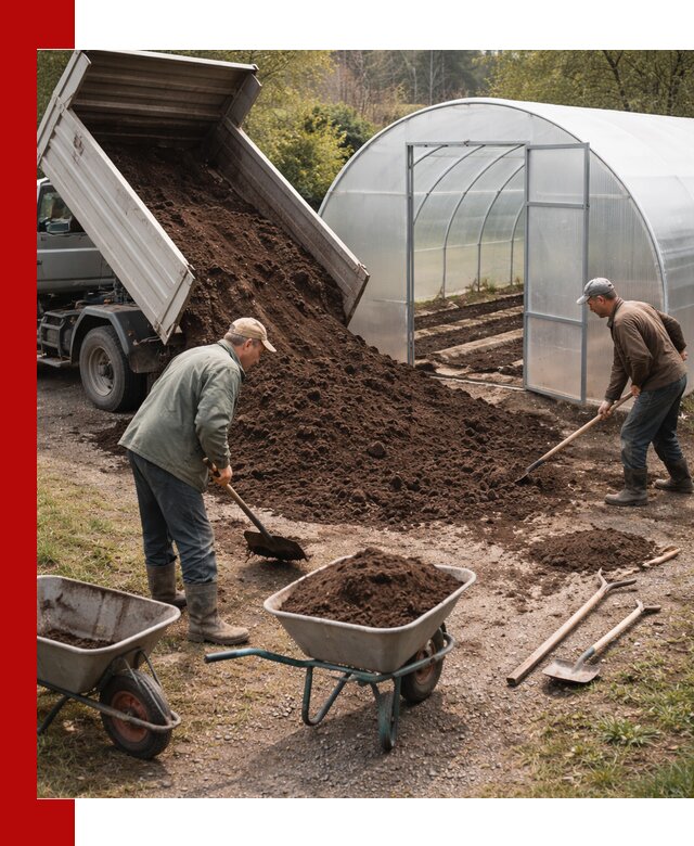 Грунт для теплицы с доставкой в Белой Калитве — плодородный субстрат под растения