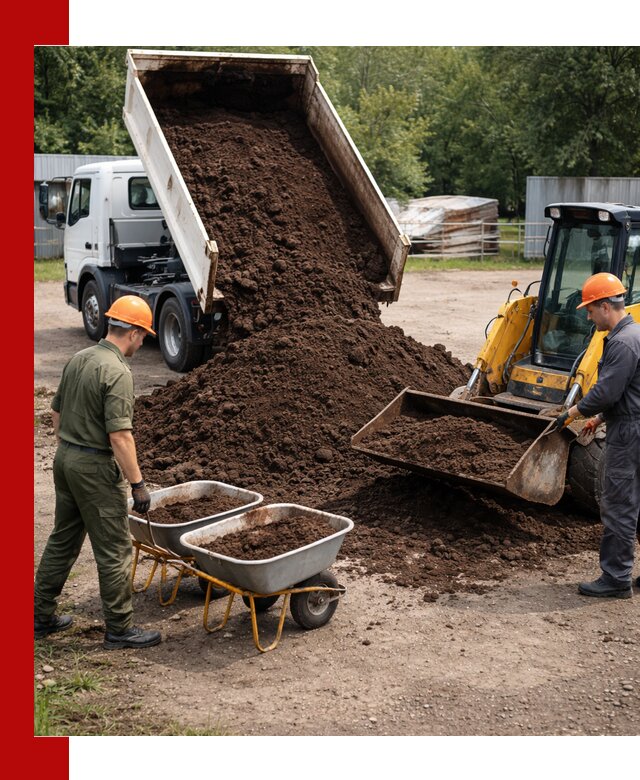 Доставка торфо-земляной смеси в Белой Калитве для огорода и ландшафта