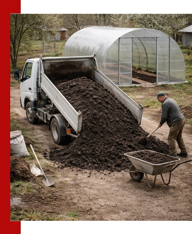 Чернозем для теплицы с доставкой в Белой Калитве