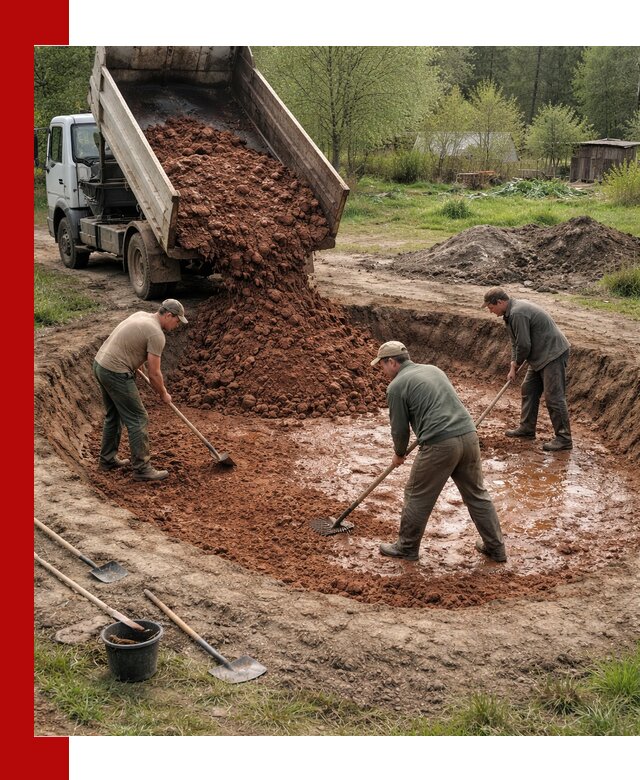 Купить качественную глину для пруда в Белой Калитве