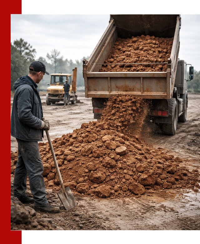 Глина для засыпки в Белой Калитве с доставкой самосвалами